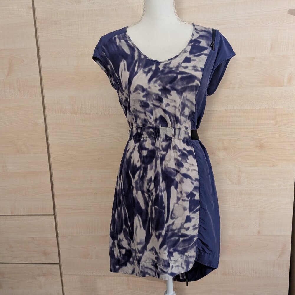 a. moss Asymmetrical Silk Dress